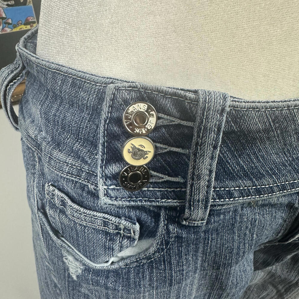 Y2K Vigoss Low Rise Flare Jeans with Triple Button‎ Detail - Picture 6 of 8